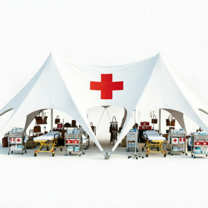 Тент-шатер "ЗВЕЗДА" для организационных пунктов (мед.пункт, зона регистрации,зона отдыха и ремонта)